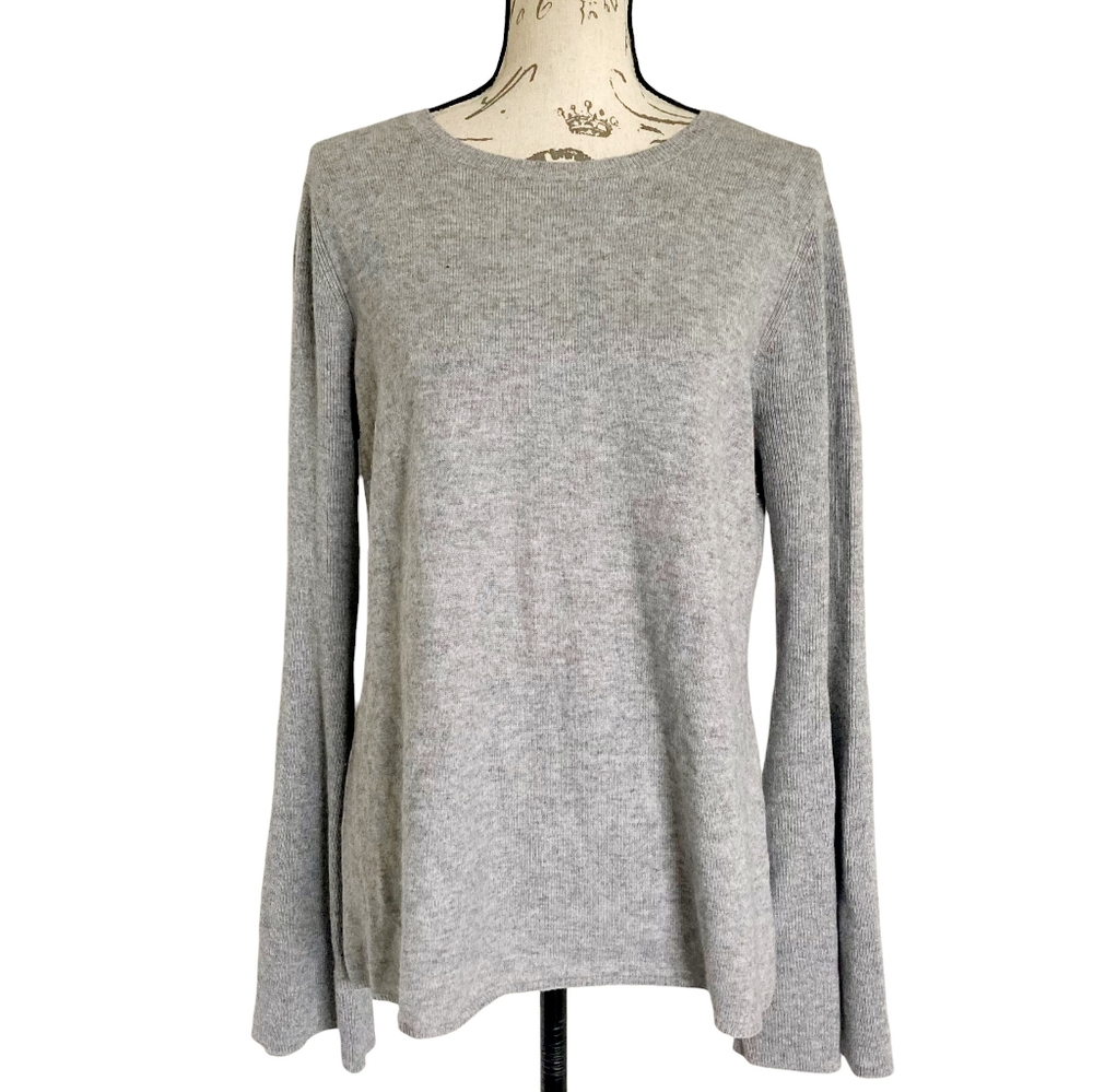 Aqua Gray Crew Neck Sweater